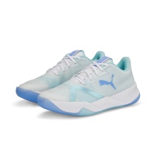 Puma Indoor Shoes Accelerate Turbo Nitro II #22 white/light blue Women